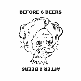 Prima e dopo 6 birre