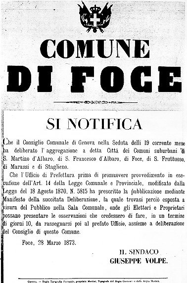 Genova. - Regia Tipografia Ferrando, propriet Martini, Tipografo del Regio Governo e della Regia Marina