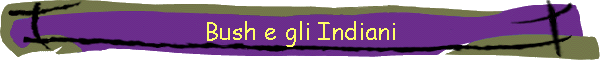 Bush e gli Indiani