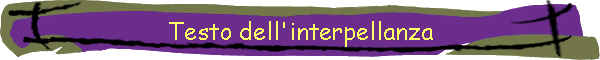 Testo dell'interpellanza