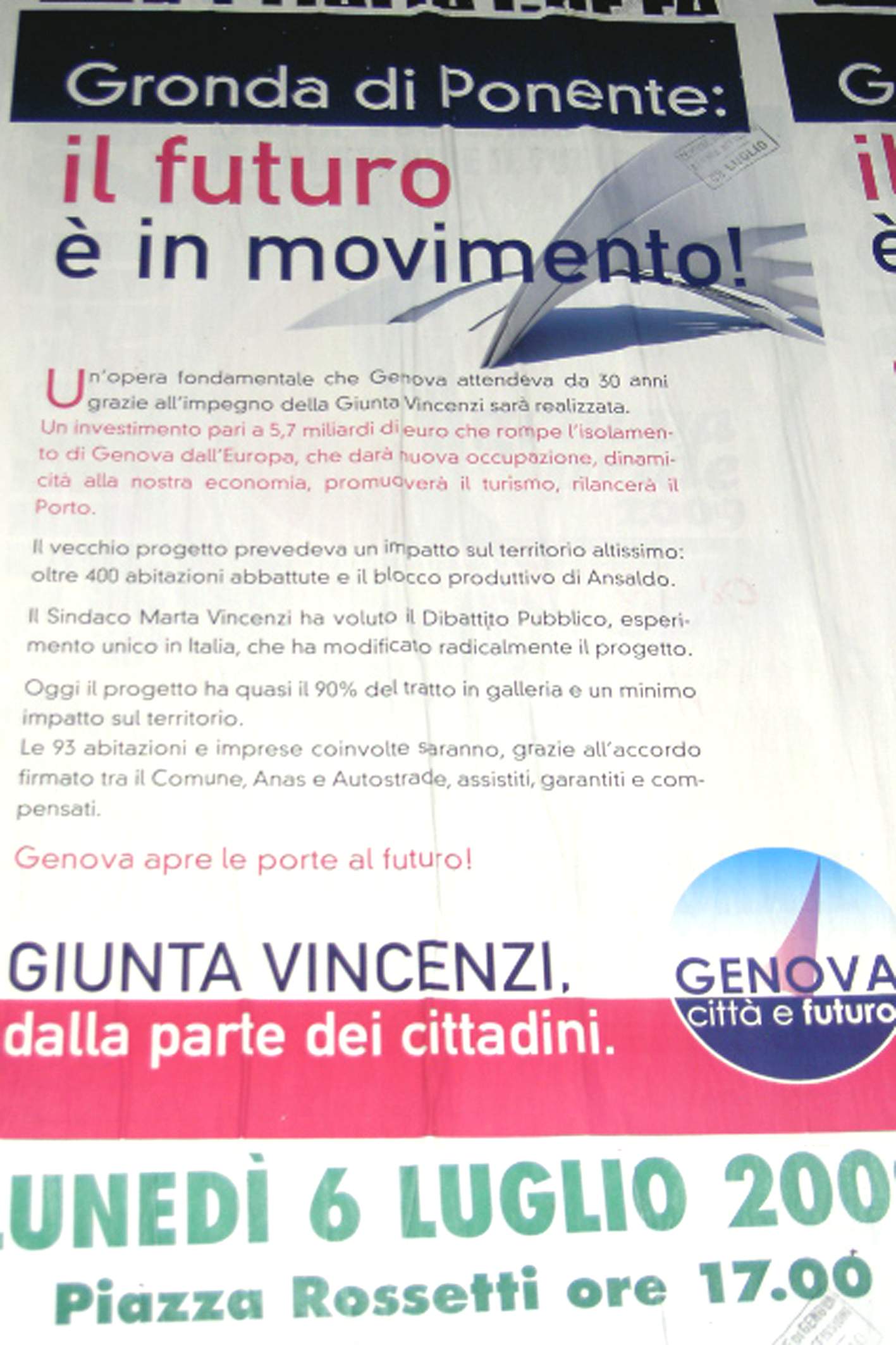 Lo strano manifesto "pro gronda"