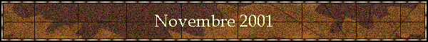 Novembre 2001
