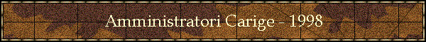 Amministratori Carige - 1998