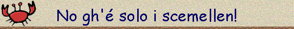 No gh' solo i scemellen!