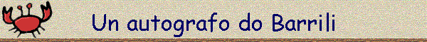 Un autografo do Barrili