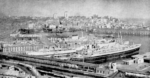 O porto de Zena visto da via Milan